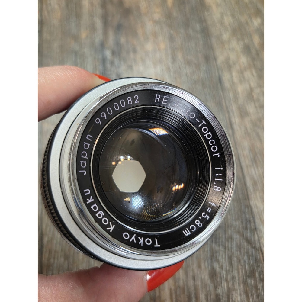 Tokyo Kogaku RE Auto-Topcor 58mm 5.8cm f1.8 Lens for Topcon RE Mount Japan